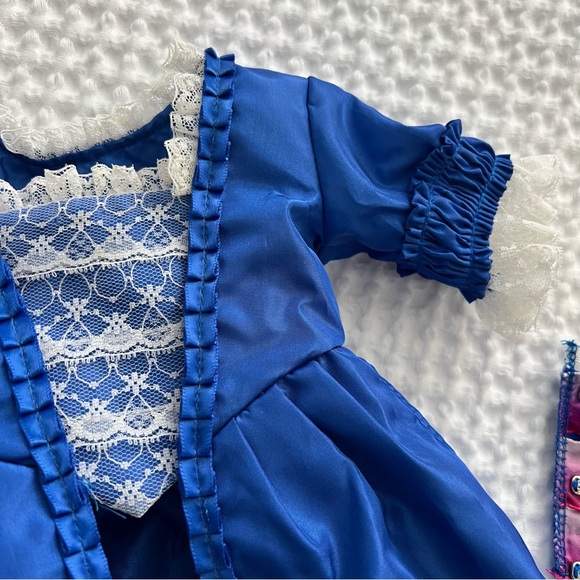 Pleasant Company American Girl Felicity Christmas Party Dress with hangers - Picture 3 of 15